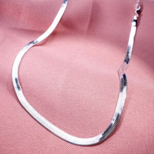 Choker Fita 4 Mm com Banho de Prata e proteção de verniz - CL-002