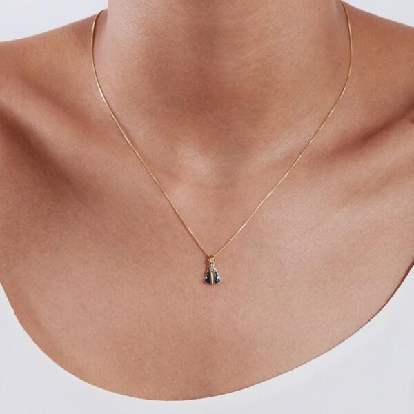 Colar Nossa Senhora Aparecida com banho de ouro 18k CL-006 - Image 2