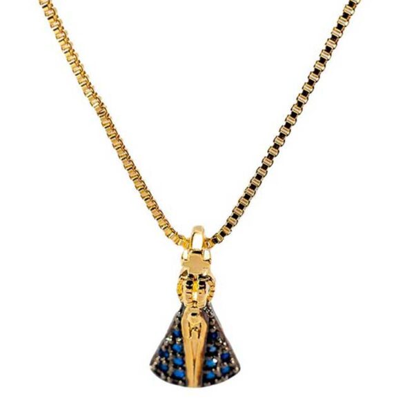 Colar Nossa Senhora Aparecida com banho de ouro 18k CL-006