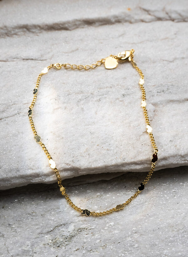 Pulseira Mini Elos com Corações - Image 3