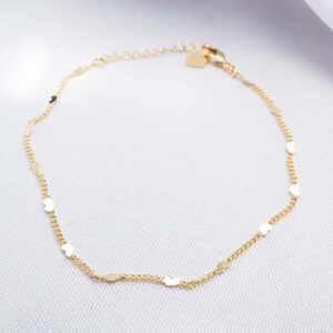 Pulseira Mini Elos com Corações