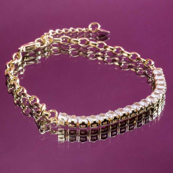 Pulseira Riviera banhada a ouro 18k Semijoia - Zircônias PUL-018 - Image 7