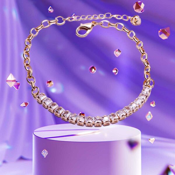 Pulseira Riviera banhada a ouro 18k Semijoia - Zircônias PUL-018 - Image 5