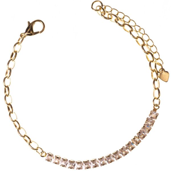Pulseira Riviera banhada a ouro 18k Semijoia - Zircônias PUL-018