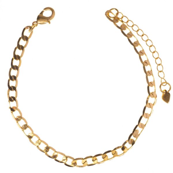 Pulseira Grumet banhada a ouro 18k Semijoia PUL-023