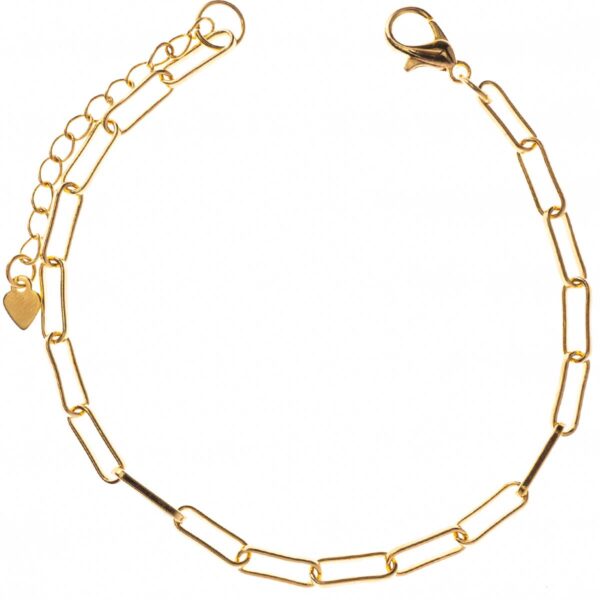 Pulseira Elo Cartier grande banhada a ouro 18k Semijoia PUL-024