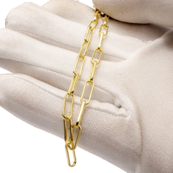 Pulseira Elo Cartier grande banhada a ouro 18k Semijoia PUL-024 - Image 2