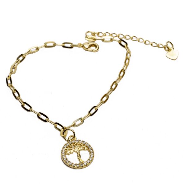Pulseira Árvore da Vida banhada a ouro 18k PUL-020 - Image 8