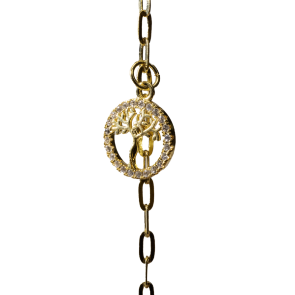 Pulseira Árvore da Vida banhada a ouro 18k PUL-020 - Image 6