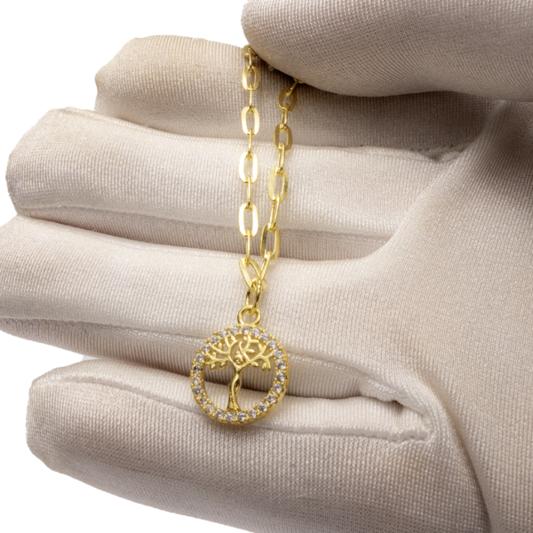 Pulseira Árvore da Vida banhada a ouro 18k PUL-020 - Image 5