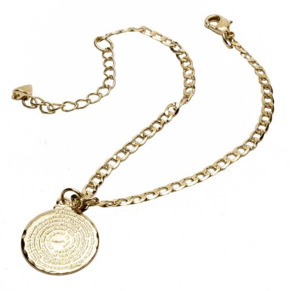 Pulseira com oração Pai Nosso banhada a ouro 18k PUL-021 - Image 7